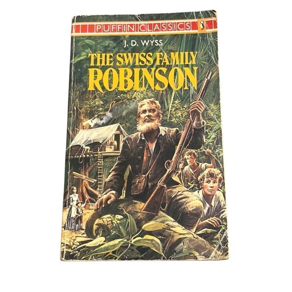 The Swiss Family Robinson J D Wyss 1988 Puffin Classics Paperback Book Classic‎